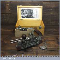 Vintage Boxed Stanley USA No: 45 Combination Plough Plane - Fully Refurbished