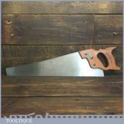 Vintage Spear & Jackson 20” Cross Cut Panel Handsaw 9 TPI - Refurbished Sharpened