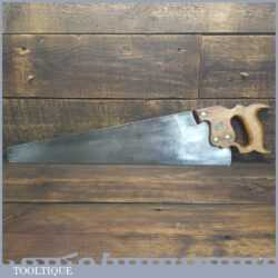 Vintage 22” Henry Disston Philadelphia USA D7 Cross Cut Panel Saw - Sharpened Refurbished