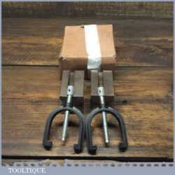 Vintage Boxed Engineers 1 ¾” Vee Blocks And Clamps - Good Condition