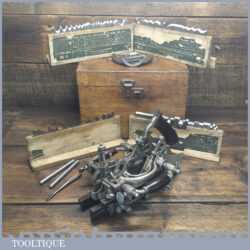 Vintage Stanley Rule & Level Co USA No: 55 Combination Plough Plane Complete