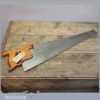 Vintage Disston USA 22” D8 Cross Cut Panel Saw - Good Condition
