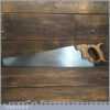 Vintage Warranted Superior 22” Cross Cut Panel Handsaw 9 TPI - Sharpened Refurbished
