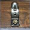 Antique Union Mfg USA Block Plane Knuckle Top Quick Release - Fully Refurbished