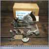 Vintage Boxed Record No: 405 Combination Plough Plane - Additional Cutters