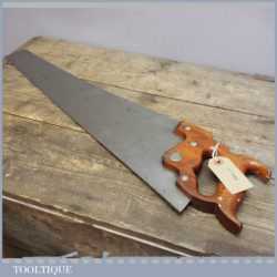 Vintage E.C. Atkins & Co. USA Patent Dated Dec. 2 .10 Cross Cut Hand Saw