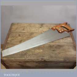 Disston USA 26” D8 cross Cut Saw In Good Condition - Apple Wood Handle