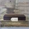 Vintage 8” x 2” Medium Grit Carborundum Oil Stone Mahogany Box - Lapped Flat