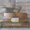 Antique Griffiths Norwich Hollowing Beechwood Moulding Plane - Good Used Condition