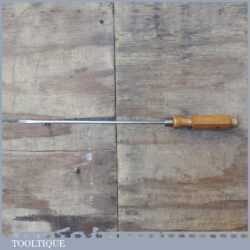 Vintage 17 ½” Long Reach Screwdriver London Pattern Beechwood Handle