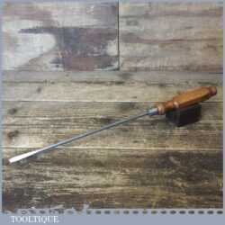 Vintage 15 ½” Long Reach Screwdriver London Pattern Beechwood Handle