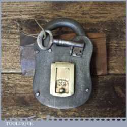 Early Vintage Handmade Padlock And Key - Good Condition