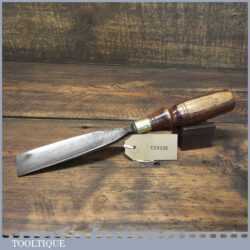 Large Vintage Herring Bros 1 ½” Straight Wood Carving Gouge Chisel - Sharpened