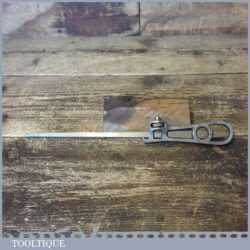 Unusual Vintage Cast Steel Pad Saw With Brass Tightening Mechanism