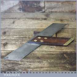 Vintage Carpenter’s 12” Rosewood Brass Mitre Hook Or Square - Good Condition