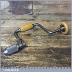 Vintage Stanley No: 144 Carpenter’s Ratchet Brace 10” Swing- Good Condition