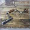 Vintage English Made Carpenter’s Ratchet Brace 10” Swing - Good Condition