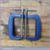 Vintage Pair 6” Record No: 119 Heavy Duty Fine Threaded G clamps - Good Condition