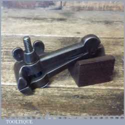 Vintage Spring Loaded Cast Steel Hand Vice - Good Condition