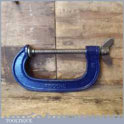 Vintage Record 5” Carpenter’s Fine Threaded G Clamp - Good Condition