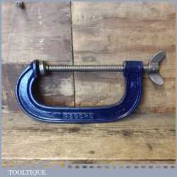 Vintage Record 6” Carpenter’s G Clamp - Refurbished Good Condition