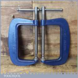 Vintage Pair 6” Record No: 119 Heavy Duty G Clamps - Good Condition