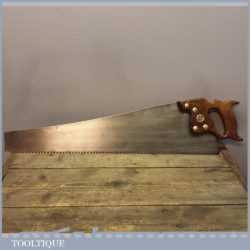 Vintage Disston Philadelphia USA Cross Cut Saw 6 TPI - 26 " Long