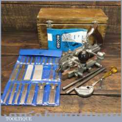 Vintage Boxed Record No: 405 Combination Plough Plane - Fully Refurbished