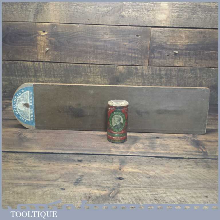 Rare Kitchenalia Antique Wellington 24” Knife Sharpening Board Polish