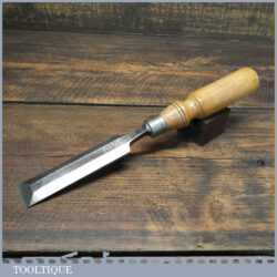 Vintage I. Sorby carpenter’s 1 ¼” bevel edge chisel fitted with beechwood handle in good used condition, fully refurbished sharpened and honed ready for use.