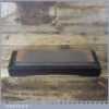 Vintage 8” x 2” India Oil Stone Wooden Base Good Used Condition - Lapped Flat