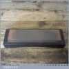 Vintage 8” x 2” India Oil Stone Wooden Base Good Used Condition - Lapped Flat