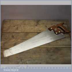 Vintage Disston Philadelphia USA Cross Cut Saw 10 TPI 22 " Long