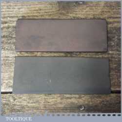 2 No: Vintage Carborundum And India Slip Stone Good Used Condition - Lapped Flat