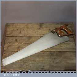 Vintage Disston Philadelphia USA Cross Cut Saw 6 TPI 24 " Long