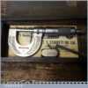 Vintage Boxed Brown & Sharpe Mfg Co USA 0”-1” Imperial Micrometer - Good Condition
