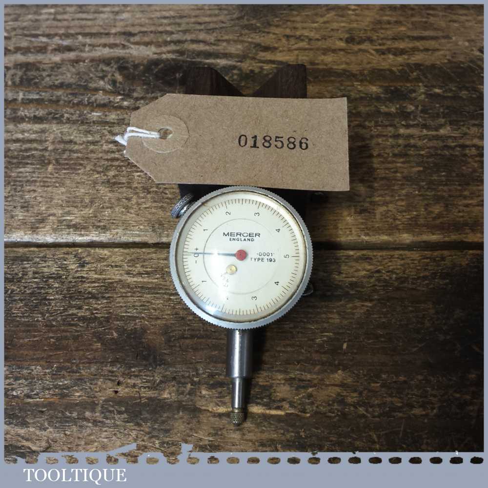 Vintage Mercer Type 193 Imperial Dial Gauge - Good Condition