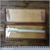 Vintage Boxed Etalon Switzerland Metric Vernier Gauge - Little Used