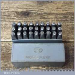 Boxed Set Of Vintage JHS Modelmark Letter Stamps - Good Condition