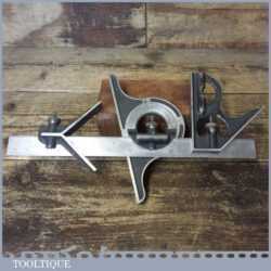 Vintage Brown & Sharpe Mfg USA No: 7 Cast Steel Combination Square Centre Finder