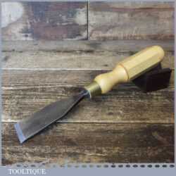 Large Vintage Herring Bros 1-9⁄16“ Straight Wood Carving Chisel - Sharpened Honed