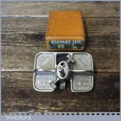 Vintage Boxed Stanley England No: 271 Router Plane - Good Condition