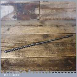 Vintage F. Brittain 14” Gedge’s Pattern 7⁄16" Screw Auger Bit - Good Condition