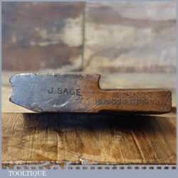 Antique John Moseley & Son ¼” Rounding Beechwood Moulding Plane