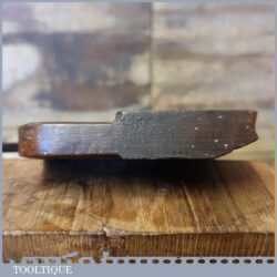 Antique Geo Collier Skew Iron Rounding Beechwood Moulding Plane - Good Condition