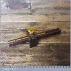 Vintage Carpenter’s Rosewood Brass Mortise Gauge - Good Condition