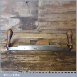 Vintage Drawknife 9” Cutting Edge Beechwood Handles - Sharpened Honed