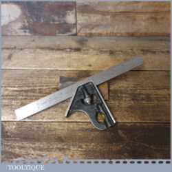 Vintage Rabone Chesterman No: 1902 Cast Steel Adjustable Combination Square