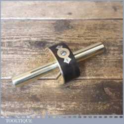 Vintage W. Marples Brass Stemmed Ebony Mortise Gauge - Good Condition