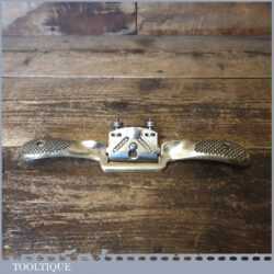 Vintage Macrome Brass Adjustable Flat Soled Metal Spokeshave - Fully Refurbished